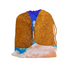 Two Hearts Drawstring Pouch (xl) by essentialimage