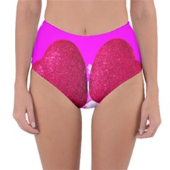 Two Hearts Reversible High-waist Bikini Bottoms by essentialimage