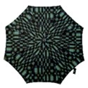 Dark Geometric Pattern Design Hook Handle Umbrellas (Small) View1