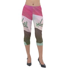 Iraq Lightweight Velour Capri Leggings  by AwesomeFlags