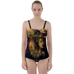 Surreal Steampunk Queen From Fonebook Twist Front Tankini Set by 2853937