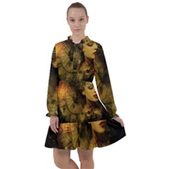Surreal Steampunk Queen From Fonebook All Frills Chiffon Dress by 2853937