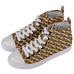 Abstract Illusion Women s Mid-top Canvas Sneakers by Sparkle