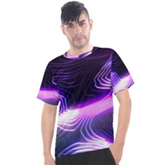 Illustration Scene Blue Men s Sport Top by Dutashop