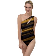 Ornament Stucco To One Side Swimsuit by Dutashop