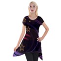 Background Abstract Star Short Sleeve Side Drop Tunic View1