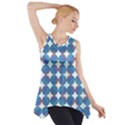 Geometric Dots Pattern Side Drop Tank Tunic View1