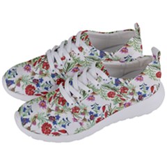 Summer Flowers Pattern Men s Lightweight Sports Shoes by goljakoff