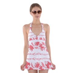 Folk Ornament Halter Dress Swimsuit  by Eskimos