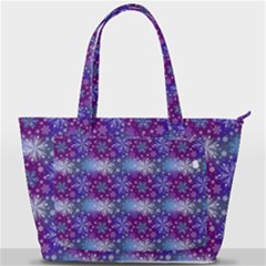 Snow Blue Purple Tulip Back Pocket Shoulder Bag  by Dutashop