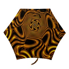 Wave Abstract Lines Mini Folding Umbrellas by Dutashop