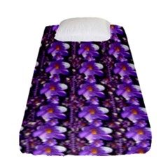 Flowers Into A Decorative Field Of Bloom Popart Fitted Sheet (single Size) by pepitasart