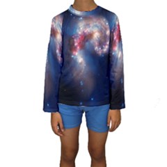 Galaxy Kids  Long Sleeve Swimwear by ExtraAwesomeSauce