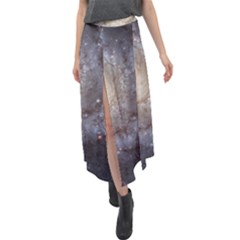 Spiral Galaxy Velour Split Maxi Skirt by ExtraAwesomeSauce