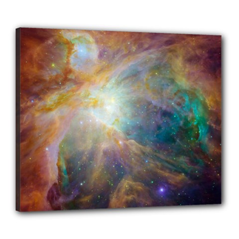 Colorful Galaxy Canvas 24  X 20  (stretched) by ExtraAwesomeSauce