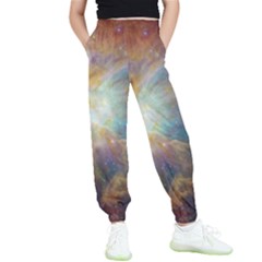 Colorful Galaxy Kids  Elastic Waist Pants by ExtraAwesomeSauce