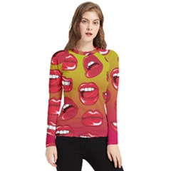 Hot Lips Women s Long Sleeve Rash Guard by ExtraAwesomeSauce