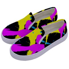 Splatter Splatter Kids  Canvas Slip Ons by ExtraAwesomeSauce