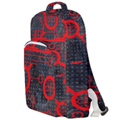 Tech - Red Double Compartment Backpack by ExtraAwesomeSauce