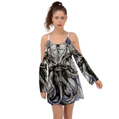 Kraken Kimono Sleeves Boho Dress by ExtraAwesomeSauce