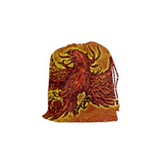 Phoenix Rising Drawstring Pouch (small) by ExtraAwesomeSauce
