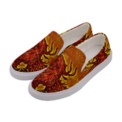 Phoenix Rising Women s Canvas Slip Ons by ExtraAwesomeSauce