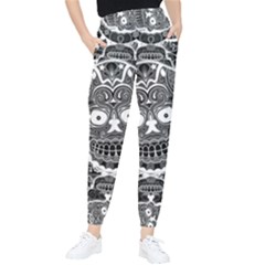 Sugar Skulls Bw Tapered Pants by ExtraAwesomeSauce