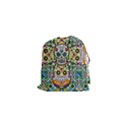 Sugar Skulls Pattern Drawstring Pouch (XS) View1