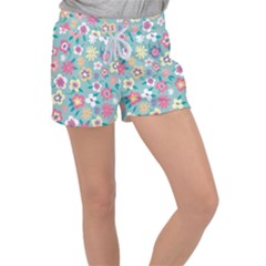 Floral Pattern Velour Lounge Shorts by ExtraAwesomeSauce
