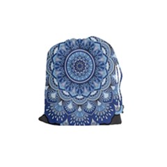 Mandela Flower Drawstring Pouch (medium) by ExtraAwesomeSauce