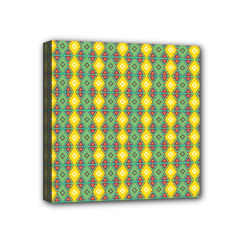 Native American Pattern Mini Canvas 4  X 4  (stretched) by ExtraAwesomeSauce