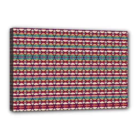 Native American Pattern Canvas 18  X 12  (stretched) by ExtraAwesomeSauce