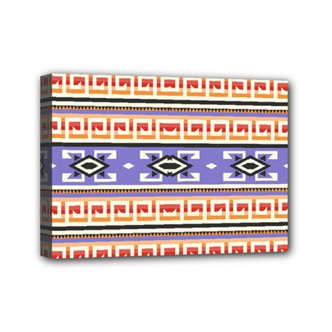 Native American Pattern Mini Canvas 7  X 5  (stretched) by ExtraAwesomeSauce