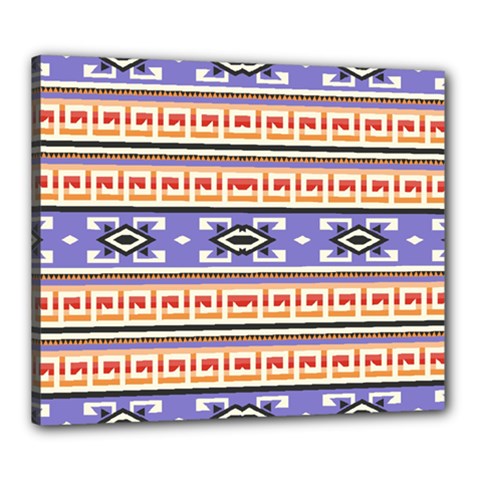 Native American Pattern Canvas 24  X 20  (stretched) by ExtraAwesomeSauce