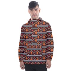 Native American Pattern Men s Front Pocket Pullover Windbreaker by ExtraAwesomeSauce