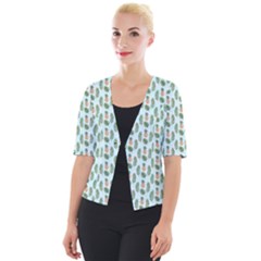 Summer Pattern Cropped Button Cardigan by ExtraAwesomeSauce