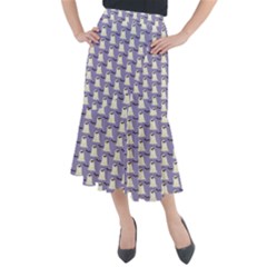 Halloween Ghost Bat Midi Mermaid Skirt by Dutashop