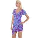 Funny Graphics  Short Sleeve Asymmetric Mini Dress View1