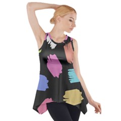 Many Colors Pattern Seamless Side Drop Tank Tunic by Dutashop