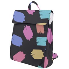 Many Colors Pattern Seamless Flap Top Backpack by Dutashop