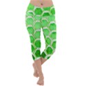 Hexagon Windows Lightweight Velour Capri Yoga Leggings View1