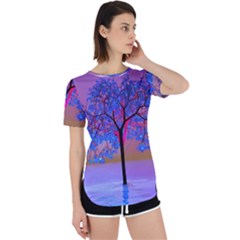 Tree Sunset Perpetual Short Sleeve T-shirt by icarusismartdesigns