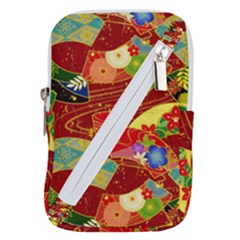 Floral Abstract Belt Pouch Bag (small) by icarusismartdesigns