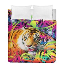 Tiger In The Jungle Duvet Cover Double Side (full/ Double Size) by icarusismartdesigns