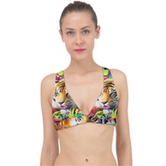 Tiger In The Jungle Classic Banded Bikini Top by icarusismartdesigns