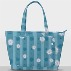 Gardenia Flowers White Blue Back Pocket Shoulder Bag  by Dutashop
