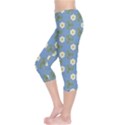Flowers leaves. floristic pattern Capri Leggings  View3