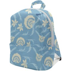 Blue Fantasy Zip Up Backpack by Eskimos