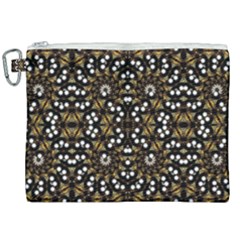Modern Geometric Ornate Pattern Canvas Cosmetic Bag (xxl) by dflcprintsclothing