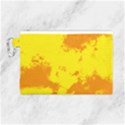 Textureorangejaune Canvas Cosmetic Bag (Large) View1